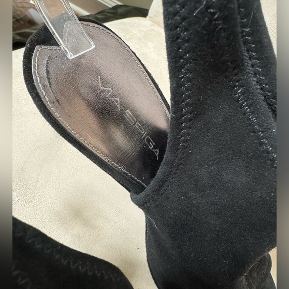 Via Spiga Suede Peep Toe slingback heels - Picture 6 of 7